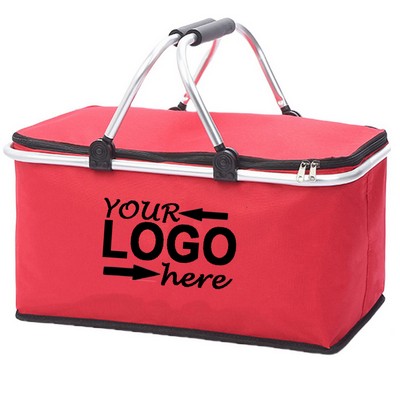 Foldable Oxford Picnic Basket